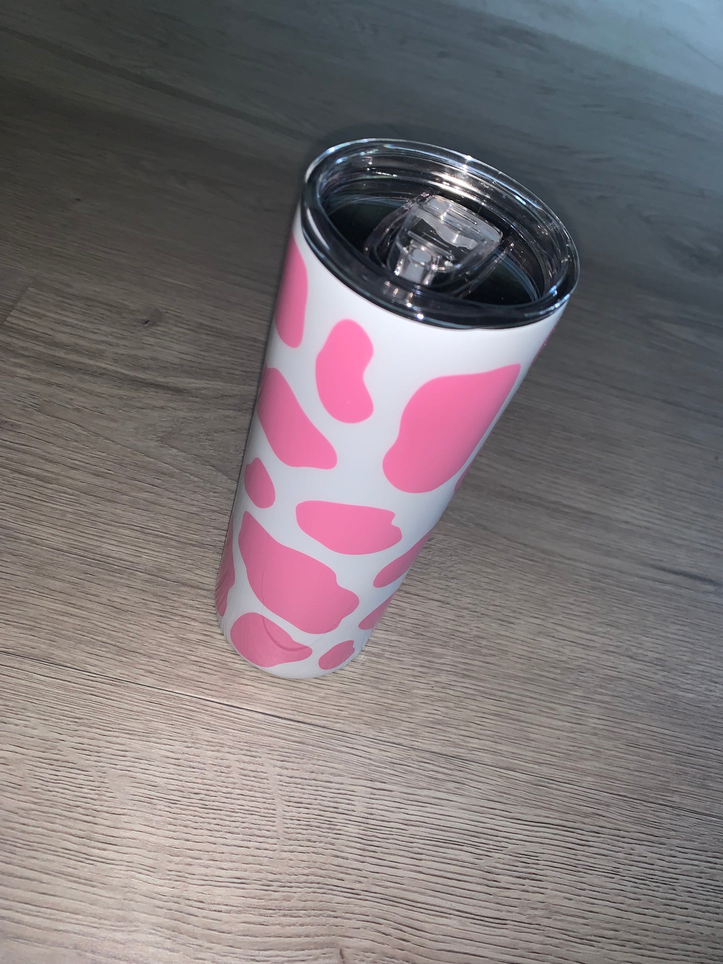 Strawberry Cow Print Stainless Steel 20oz Tumbler