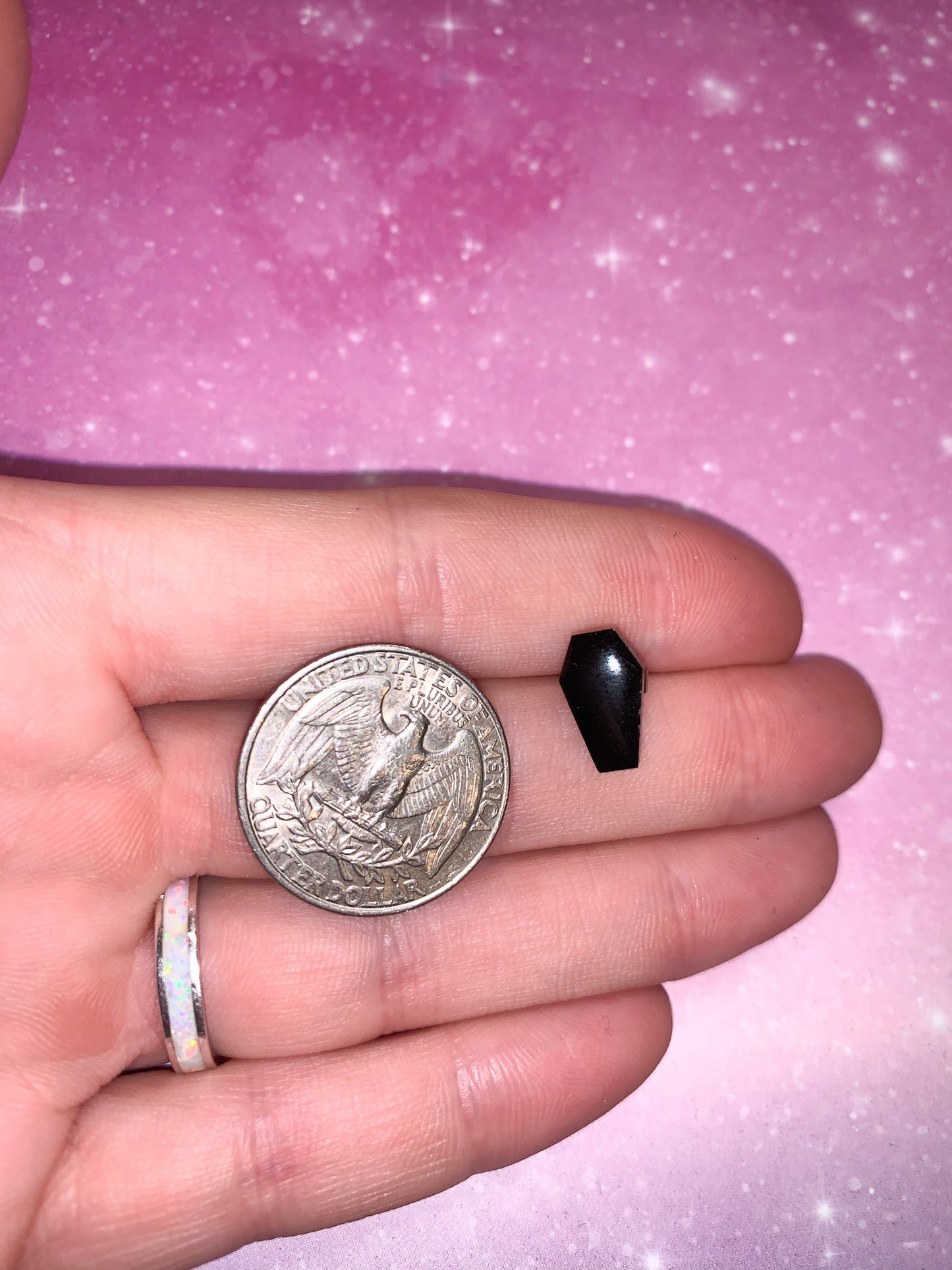 Little Black Coffin Stud Earrings