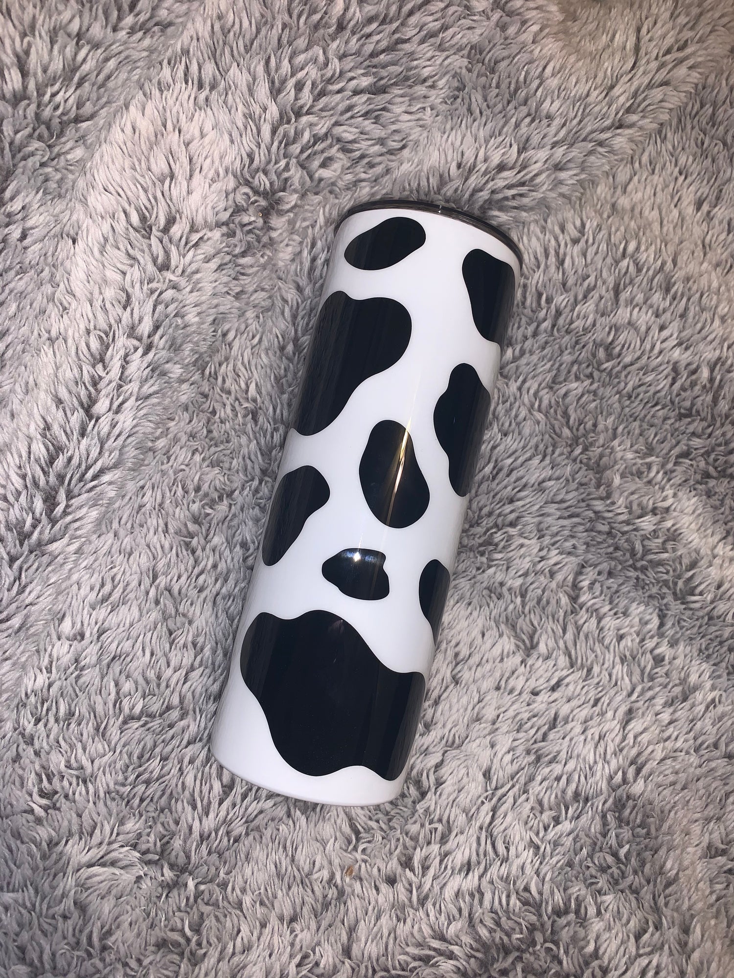 IchDich Cow Print Tumbler With Lid and Straw 20 oz Insulated Black Cow  Tumbler Stainless Steel Cow P…See more IchDich Cow Print Tumbler With Lid  and