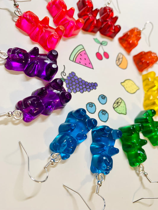 Gummy Candy Bear Earrings