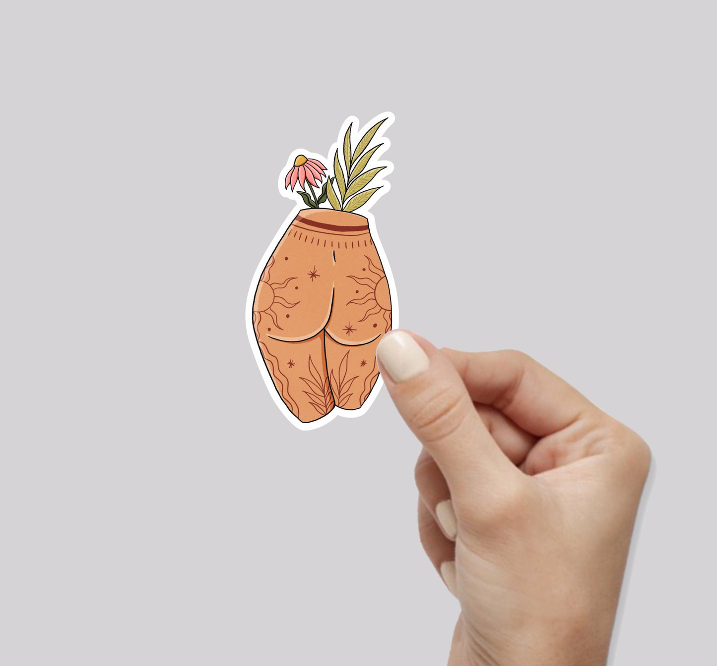 Plant Booty Sticker